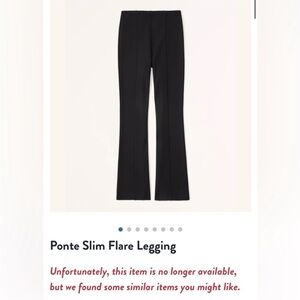 Abercrombie Black Slim Flare Leggings